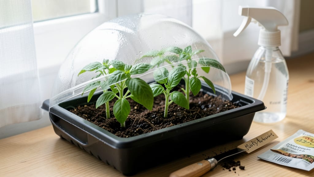 Seed Starting Humidity Dome: Clear-Covered Moisture Trap for Fast Germination