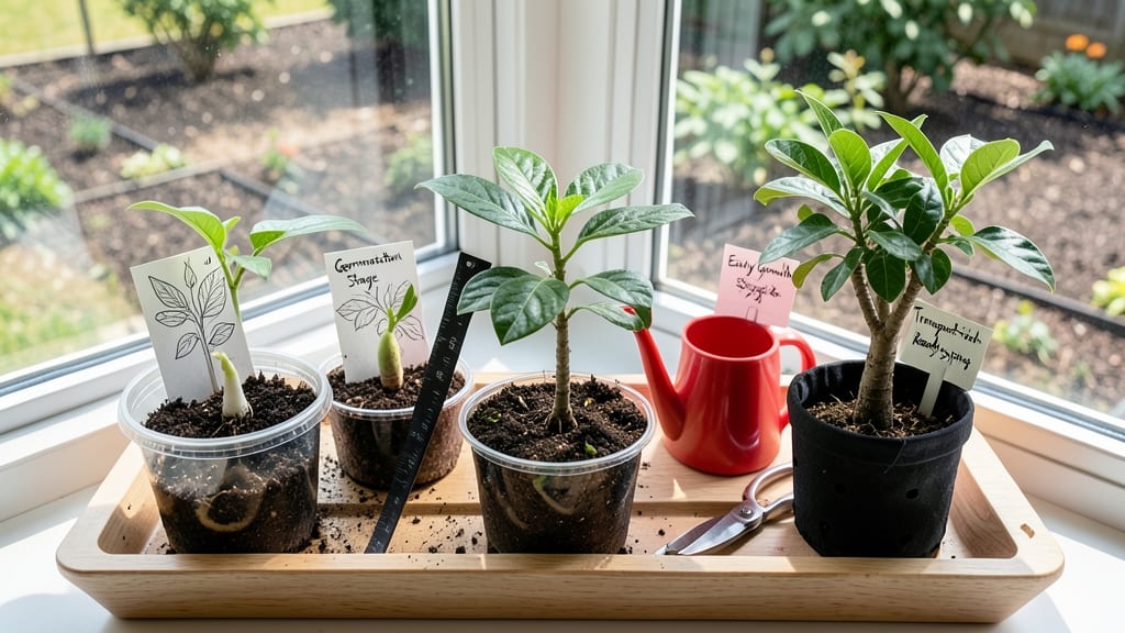 Stages of Avocado Seed Growth: From Sprout to Seedling Success