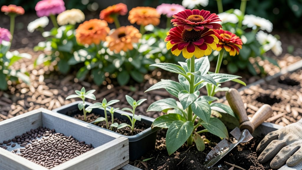 Zinnias From Seed To Bloom: Bold Colors in 60 Days With Zero-Fuss Care