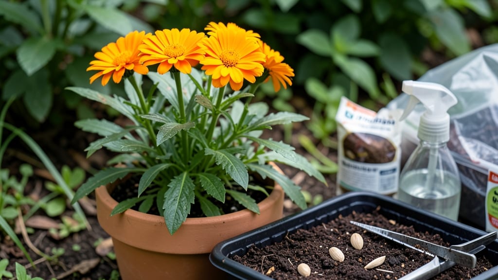 Growing Calendula From Seed In Pots: Bright Orange Blooms in 12 Weeks