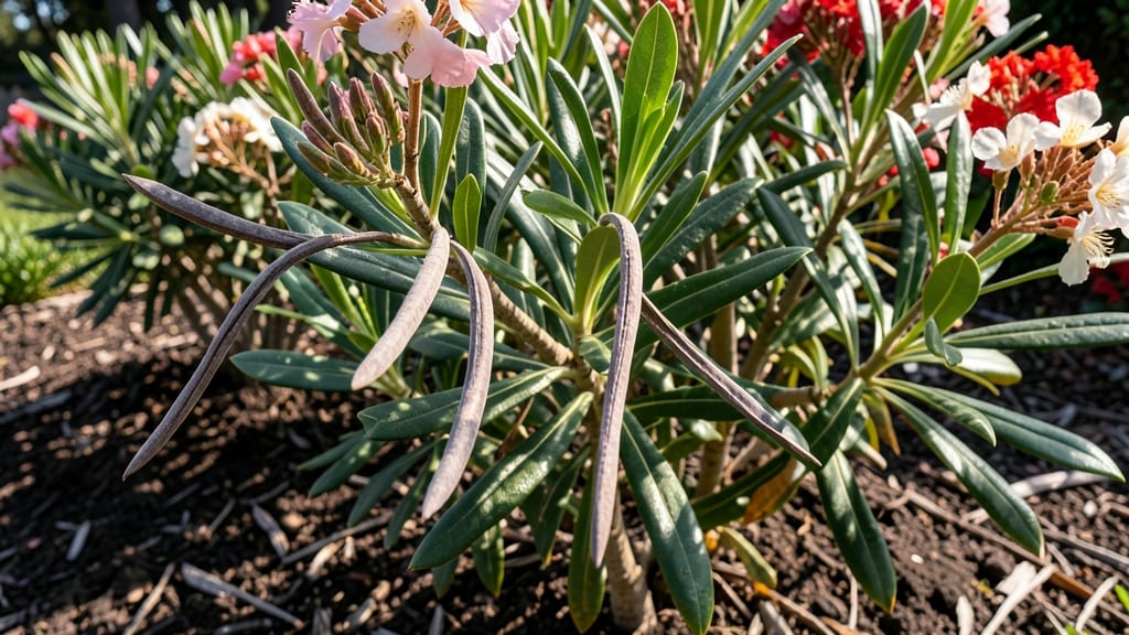 Oleander Seed Pods: Twist-Resistant Harvesting for Viable Next-Year Growth