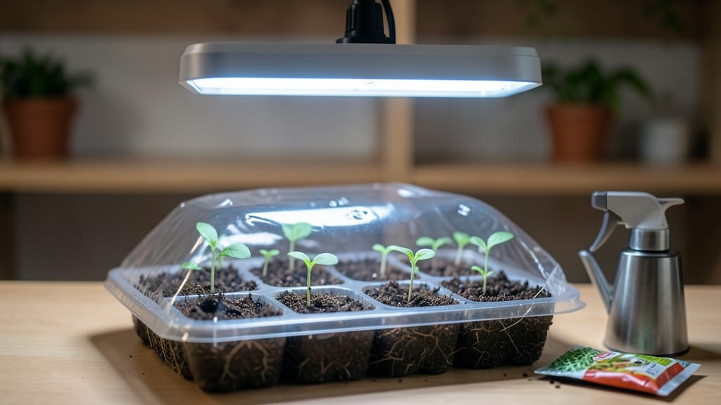 Seed Starting Kit With Light: Grow Vibrant Starts Under Perfect Grow Lights