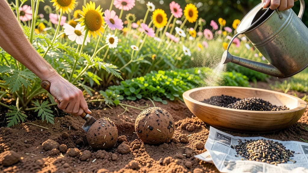 Paper Seed Bombs Recipe: Wildflower Meadows in One Throw