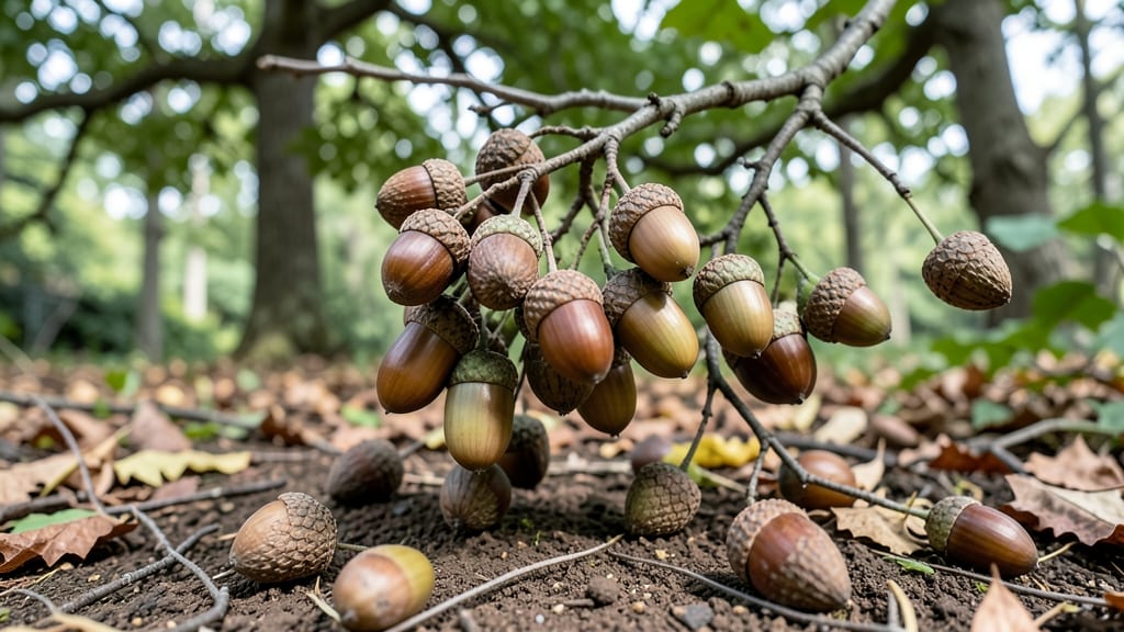Oak Tree Seed Pods: Stress-Free Harvesting With Natural Twist Release