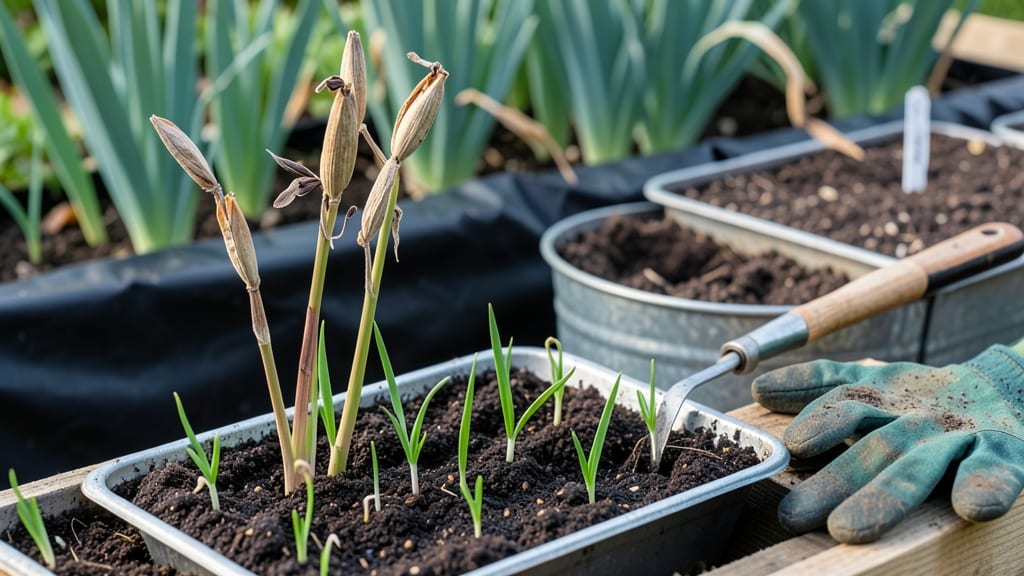 Planting Iris Seed Pods: Natural Twist-Release for Hands-Off Harvesting