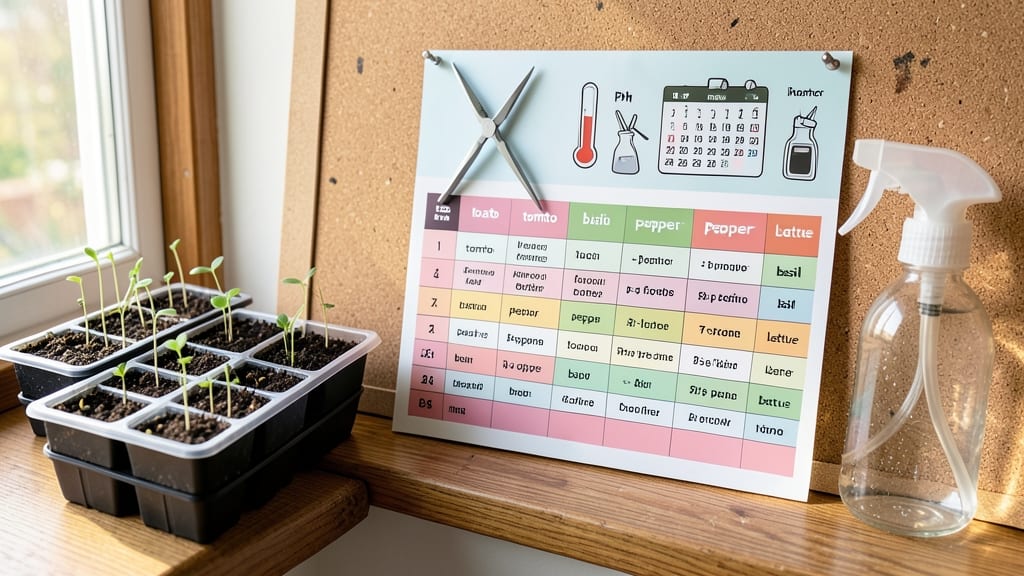 Seed Starting Chart: Seasonal Timing for Peak Germination Success