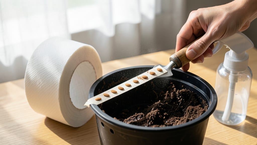 Seed Tape from Toilet Paper: No-Waste Planting Strips in Minutes